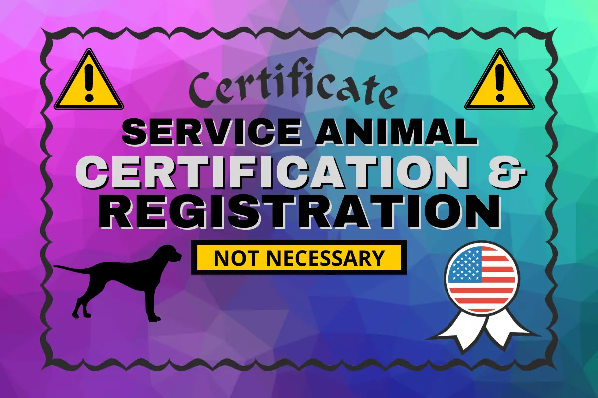 Service Animal Certification Registration