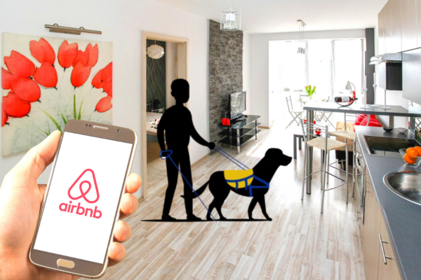 service dog and airbnb